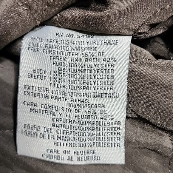 Levi's Mens Faux Leather Hooded Racer Jacket Size Large - Picture 12 of 14